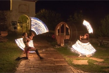 Feuershow der Zauberin